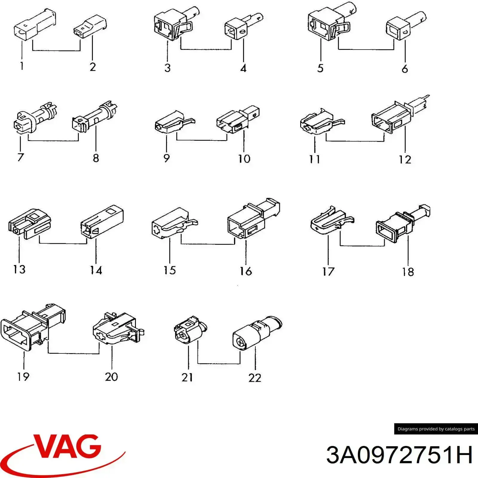 Купити 3A0972751H VAG 