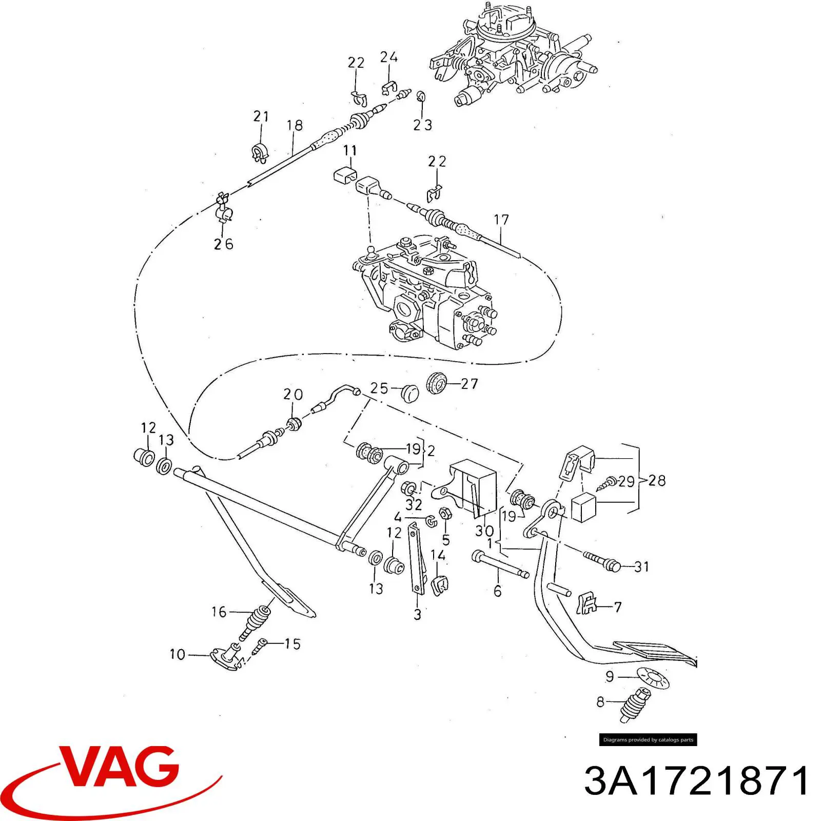  VAG 3A1721871 ціна, від 3.80 USD