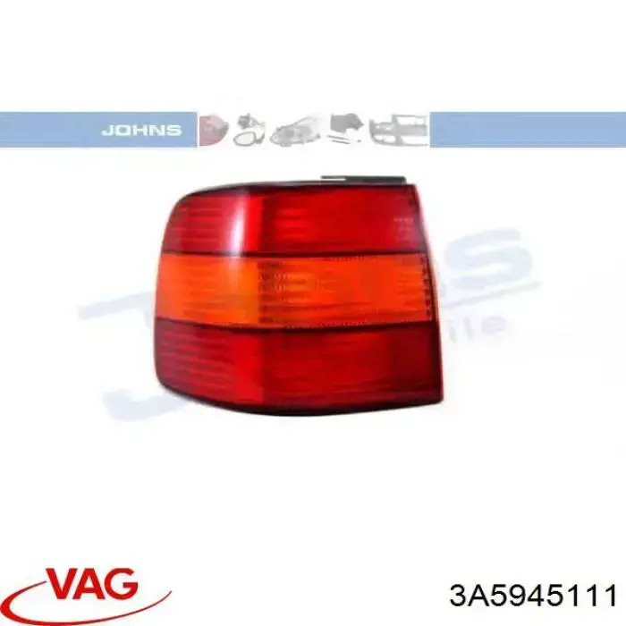 Ліхтар задній лівий, зовнішній 3A5945111 VAG