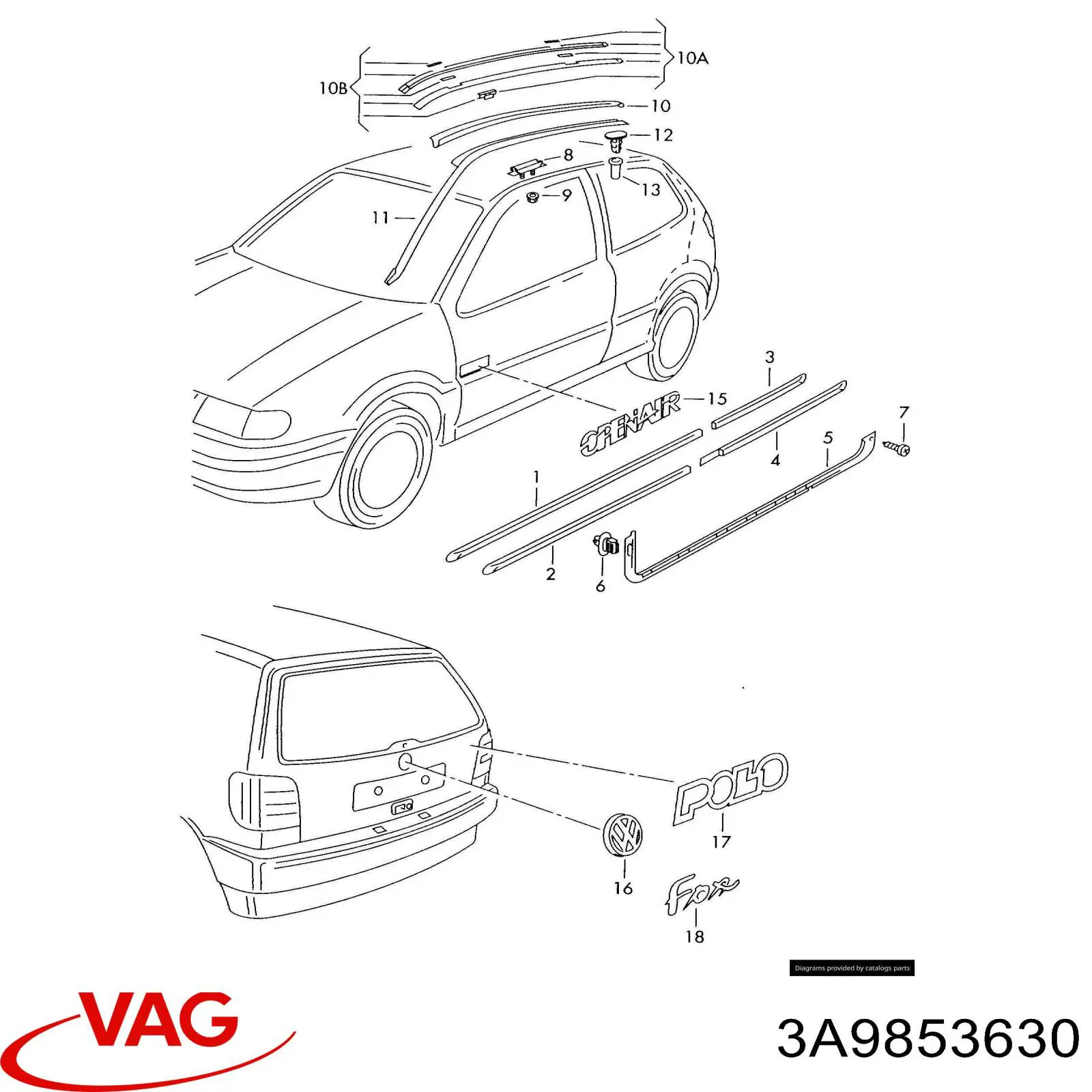 Купити 3A9853630 VAG 