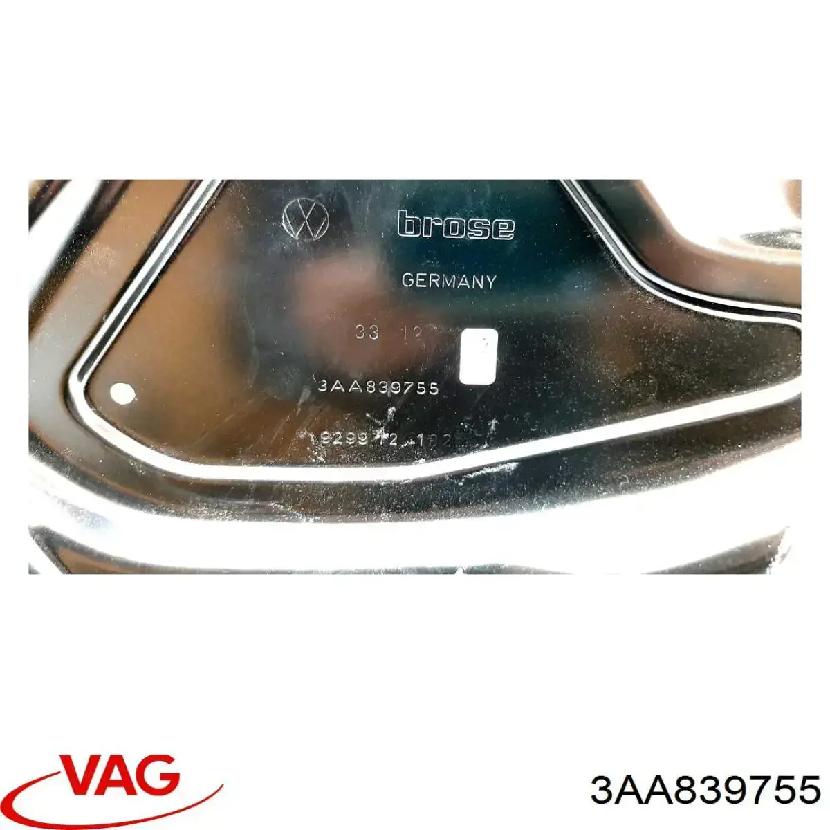 Механізм склопідіймача двері задньої, лівої 3AA839755 VAG