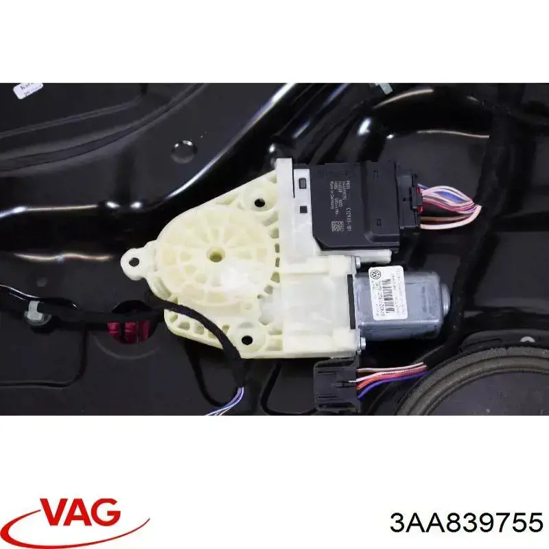 3AA839755 VAG Механізм стеклопод'емника двері задньої, лівої