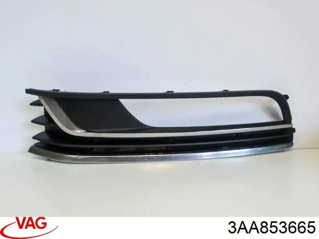 3AA853665 VAG Молдинг переднього бампера, лівий