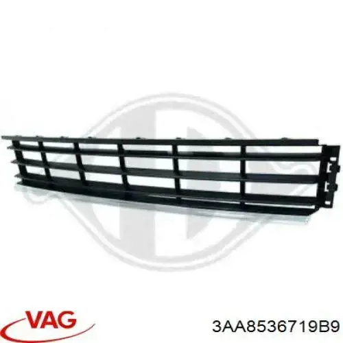 Решітка переднього бампера, центральна Elit KH9547994 ціна, від 19.59 USD