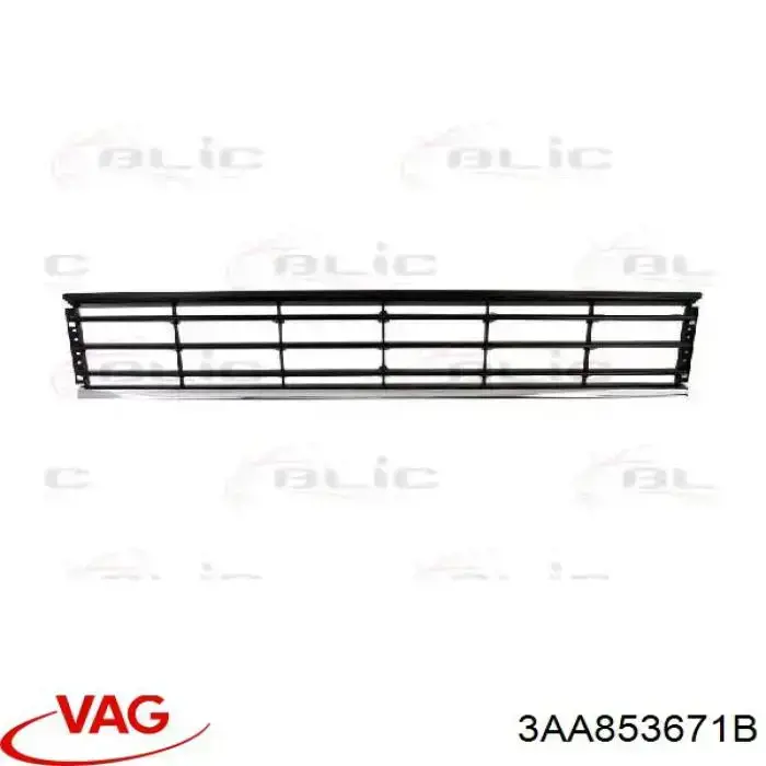 Решітка переднього бампера, центральна VAG 3AA853671B ціна, від 35.98 USD