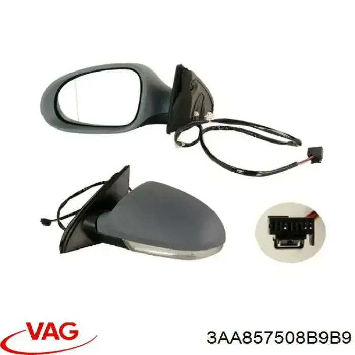 Праве бокове дзеркало VAG 3AA857508B9B9