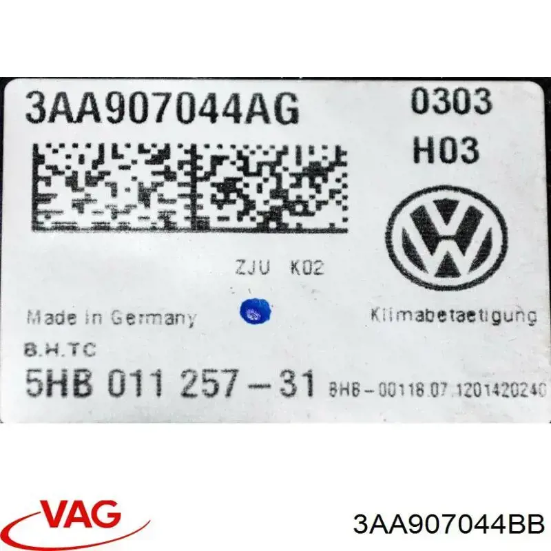 Регулятор вентилятора обігрівача VAG 3AA907044CK ціна, від 38.09 USD