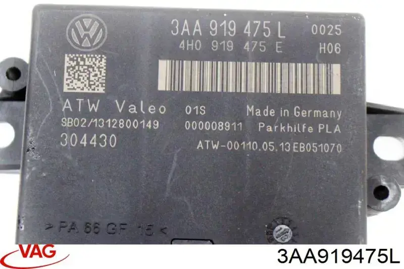 Купити 3AA919475Q VAG Модуль керування (ЕБУ) парктроніком