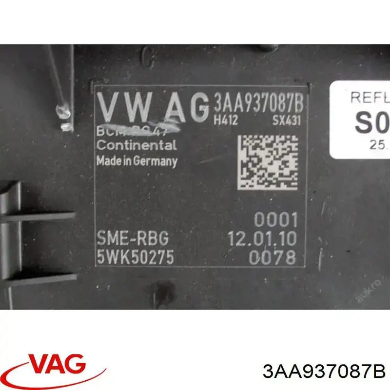 3AA937087B VAG Блок комфорту