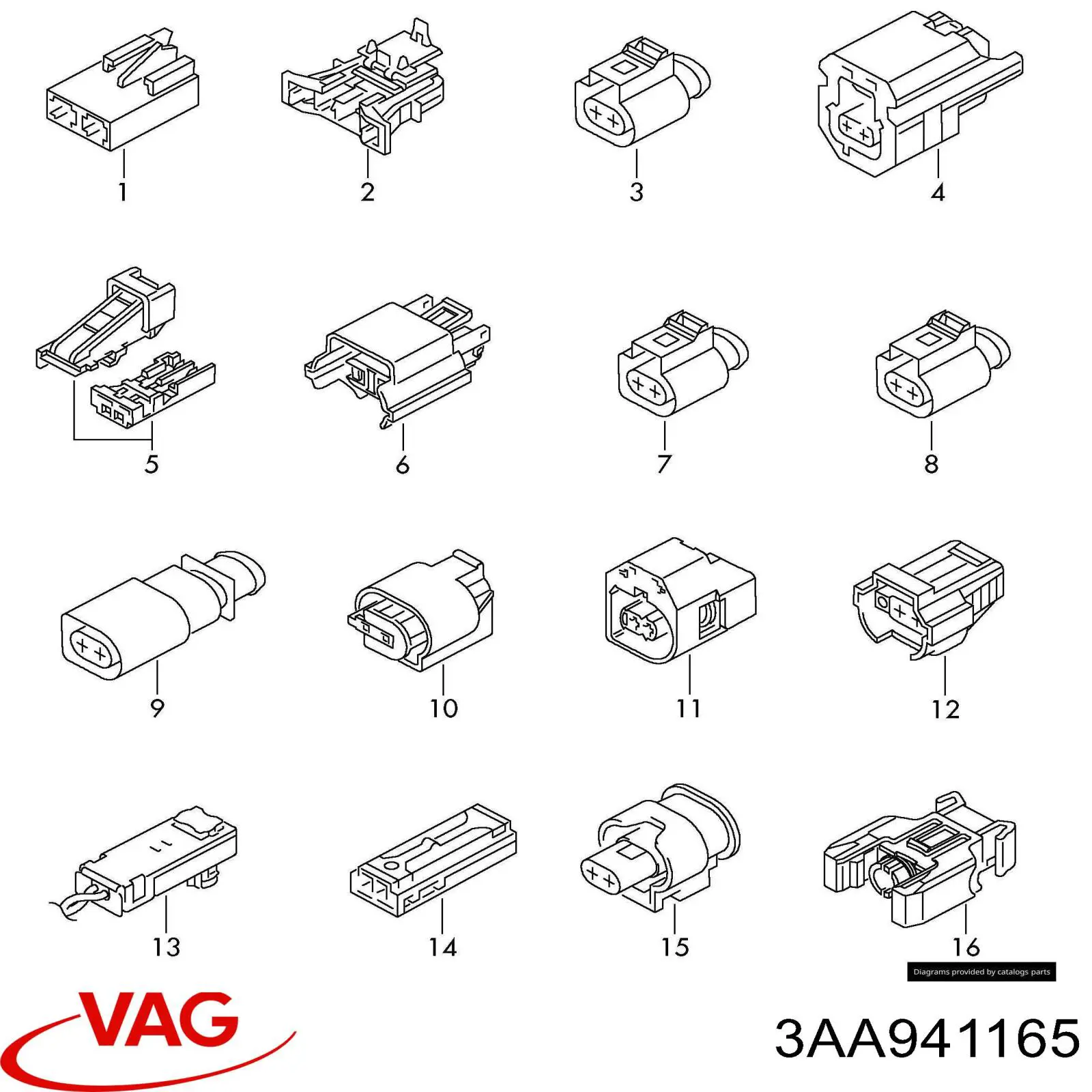  VAG 3AA941165 ціна, від 3.80 USD
