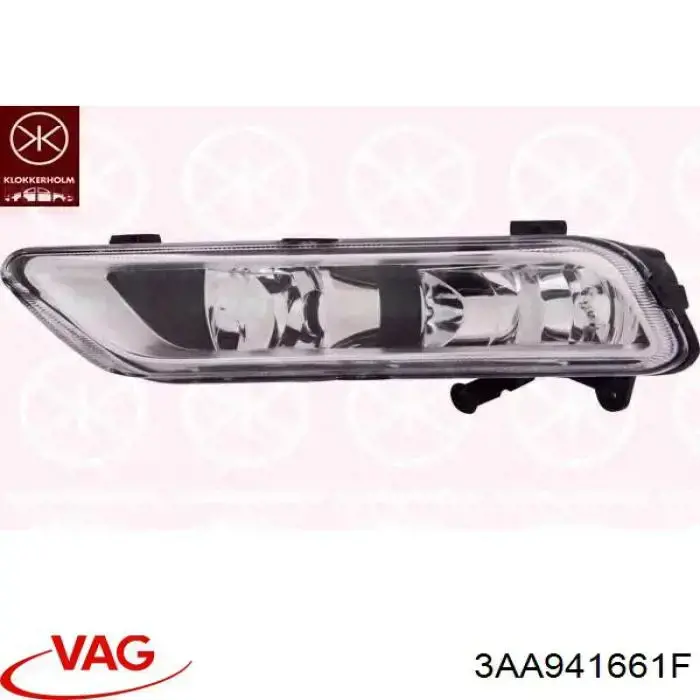 Купити 3AA941661F VAG Фара протитуманна, ліва