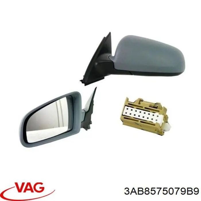 Ліве бокове дзеркало 3AB8575079B9 VAG