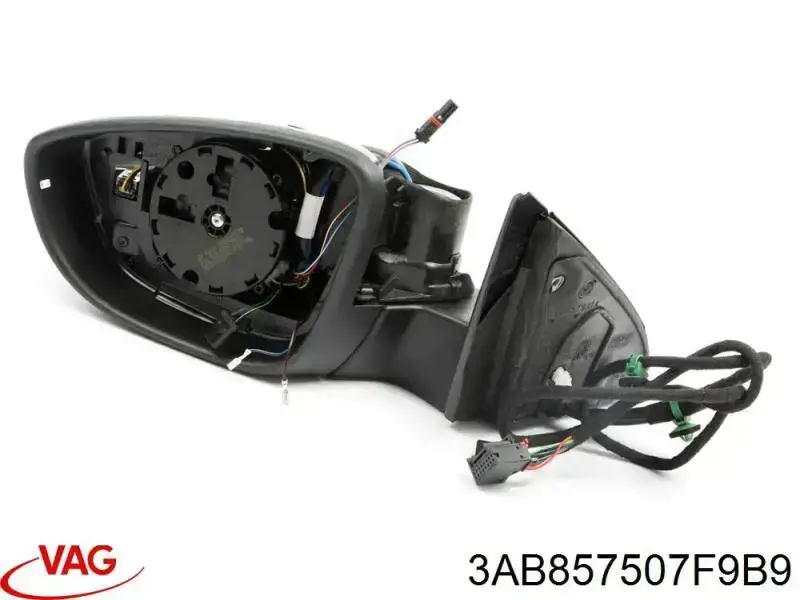 Купити 3AB857507F9B9 VAG Бічне дзеркало заднього виду ліве