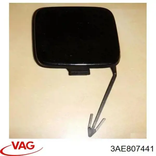 3AE807441 VAG Заглушка бампера буксирувального гака, задня