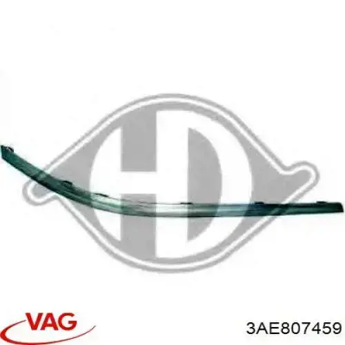 Купити 3AE807459 VAG Молдинг заднього бампера, лівий