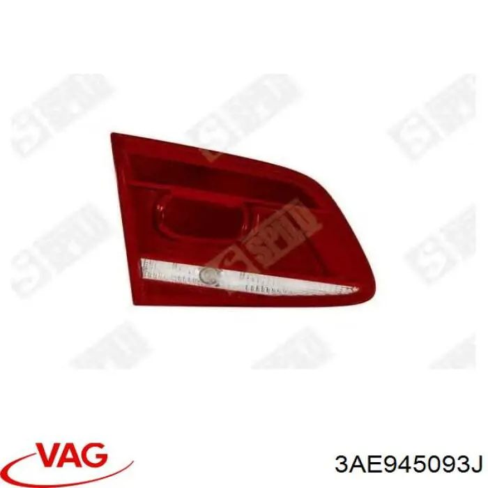 Купити 3AE945093J VAG Ліхтар задній лівий, внутрішній