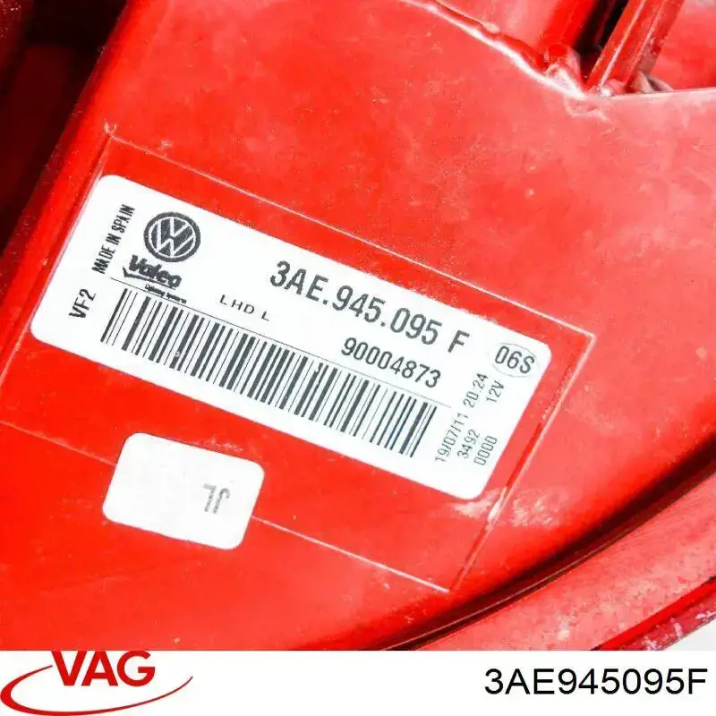 Задня ліва зовнішня фара VAG 3AE945095F ціна, від 63.34 USD