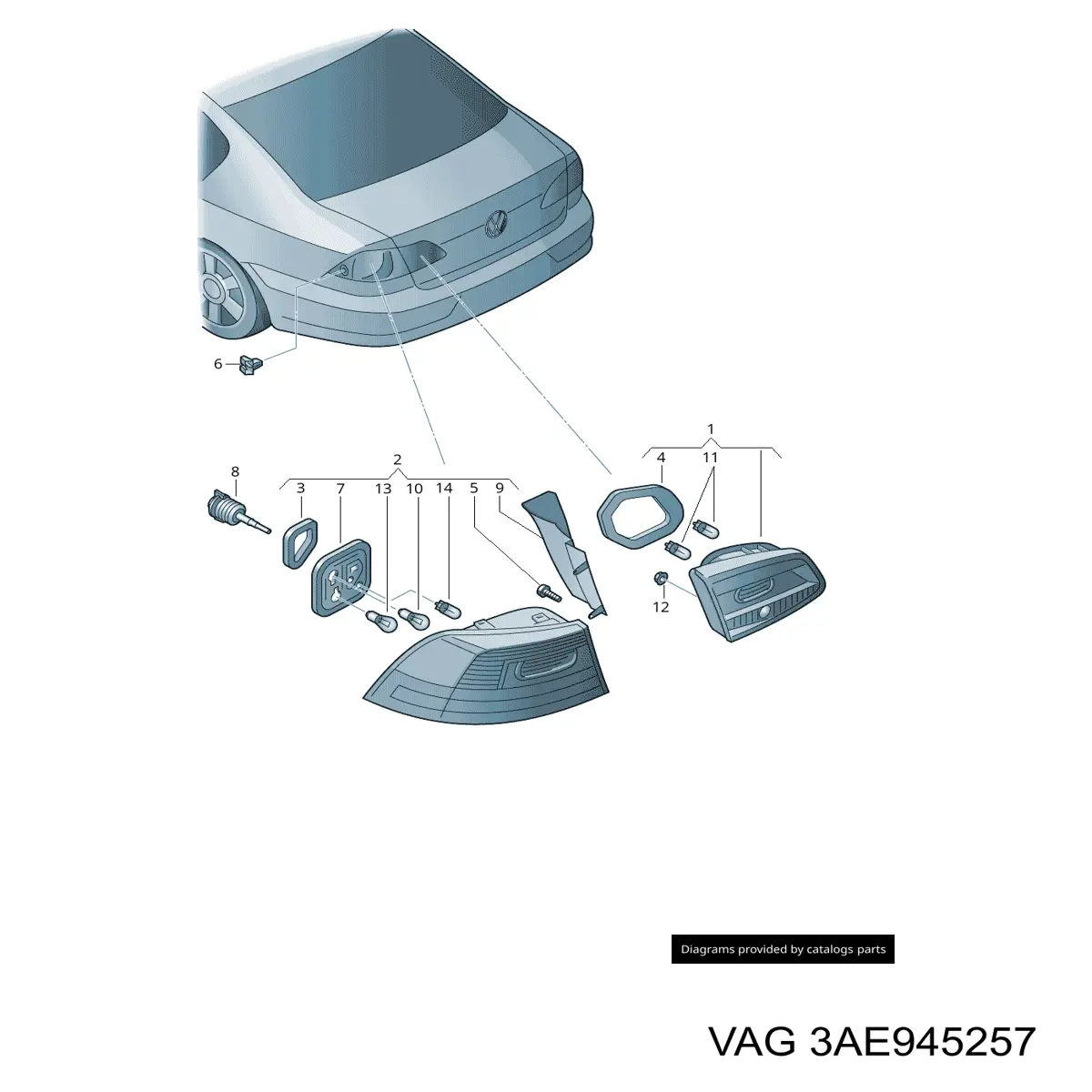 Купити 3AE945257 VAG 