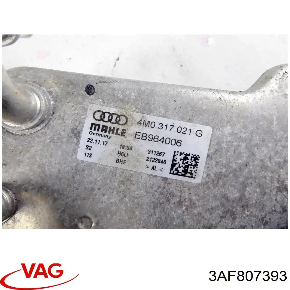 Направляюча заднього бампера, ліва 3AF807393 VAG