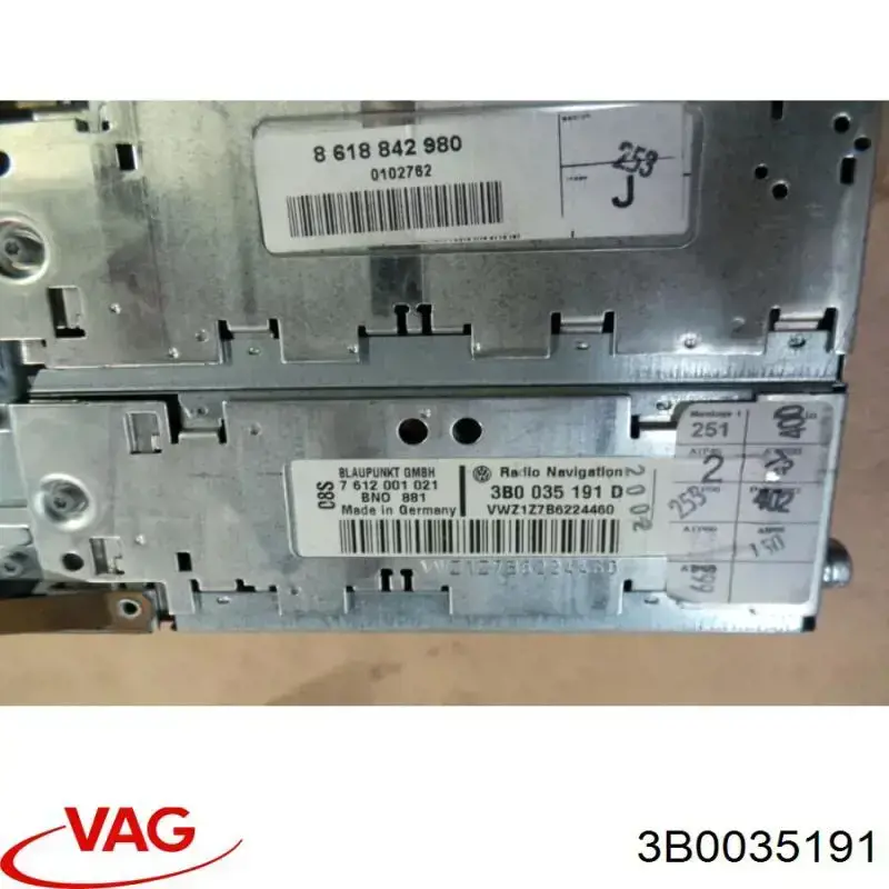 Магнітола (радіо AM/FM) Volkswagen Sharan I мінівен (7M8, 7M9, 7M6) (1995 - 2010) ціна, від 98.63 USD