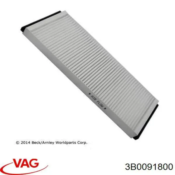 Фільтр повітряний обігрівача VAG 3B0091800 ціна, від 5.73 USD