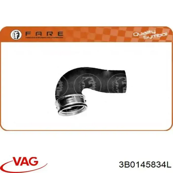 Шланг/патрубок интеркуллера 3B0145834L VAG