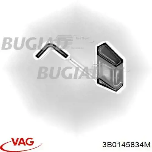 Купити 3B0145834M VAG Шланг/патрубок интеркуллера