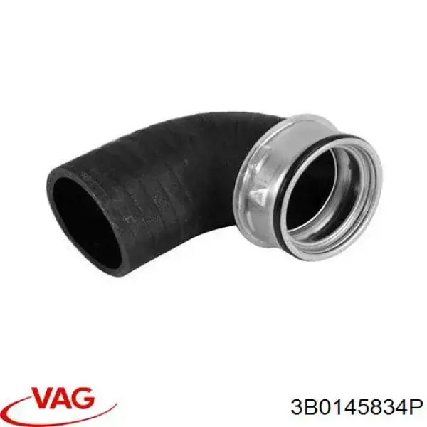 Патрубок повітряний, вихід з турбіни (наддув) 3B0145834P VAG