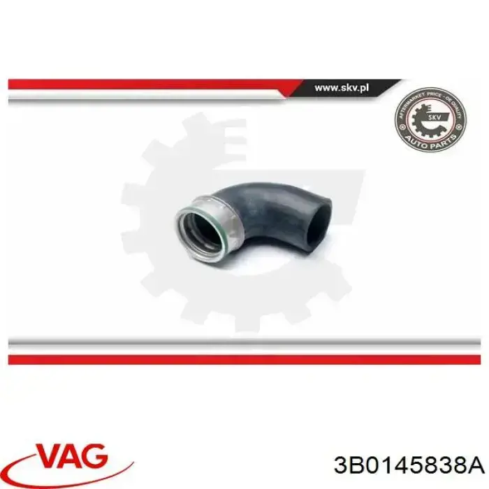 Купити 3B0145838A VAG Шланг/патрубок интеркуллера