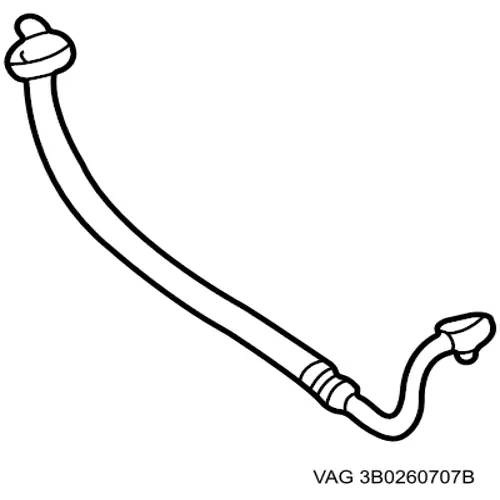 Шланг кондиціонера, від осушувача до компресора Volkswagen Passat (B5, 3B3) (Фольцваген Пассат)
