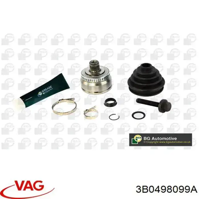 Граната колісна VAG 3B0498099A ціна, від 36.07 USD