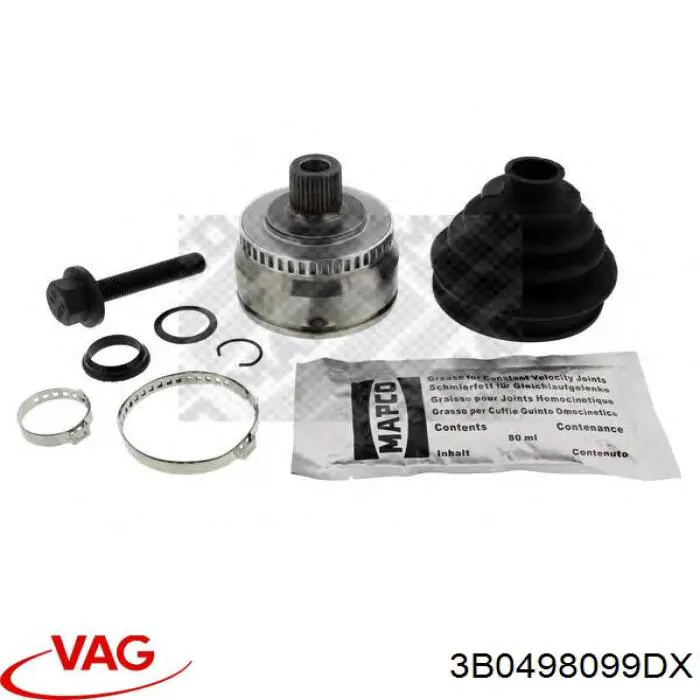 3B0498099DX VAG Граната зовнішня