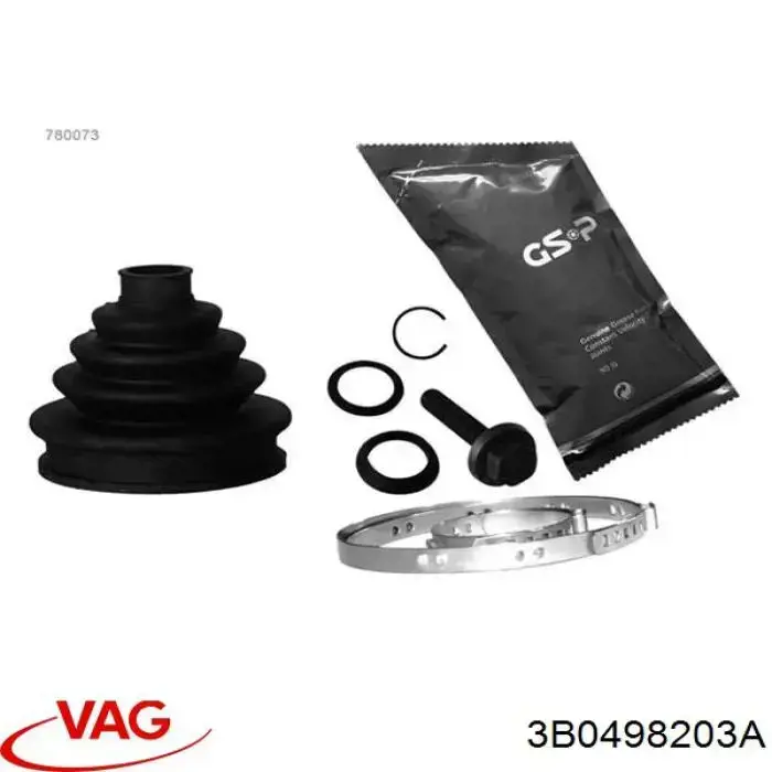 3B0498203A VAG Пильник ШРУСа зовнішній, передній піввісі