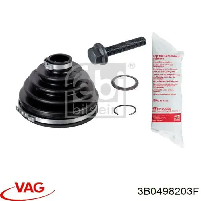 3B0498203F VAG Пильник ШРУСа зовнішній, передній піввісі