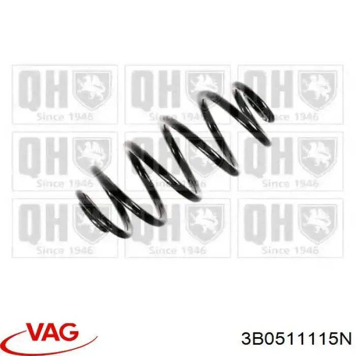 Пружина задня VAG 3B0511115N ціна, від 14.62 USD