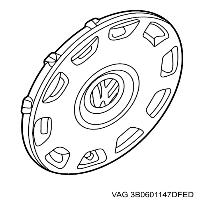 Ковпаки 3B0601147DFED VAG