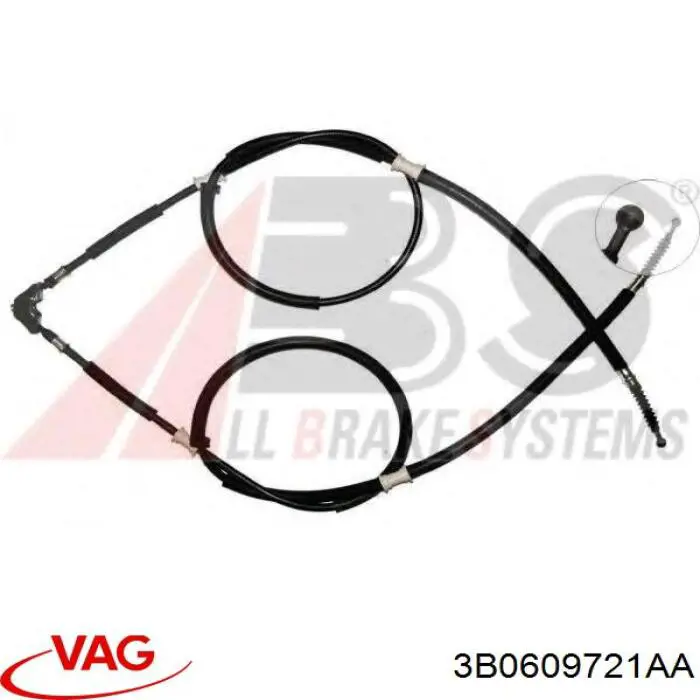 Гальмо стоянкове VAG 3B0609721AA