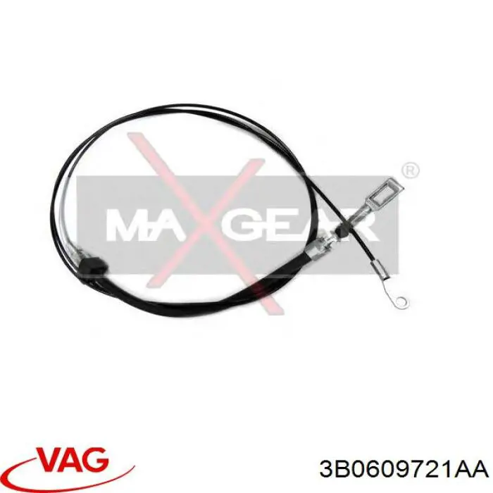 Трос ручного гальма задній, правий/лівий VAG 3B0609721AA ціна, від 19.49 USD