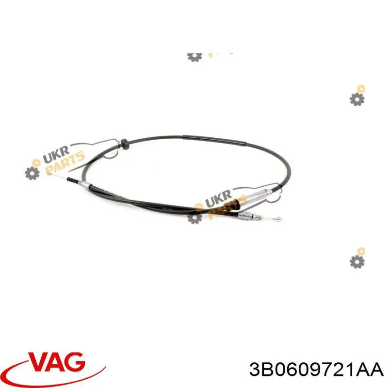 Купити 3B0609721AA VAG Трос ручного гальма задній, правий/лівий