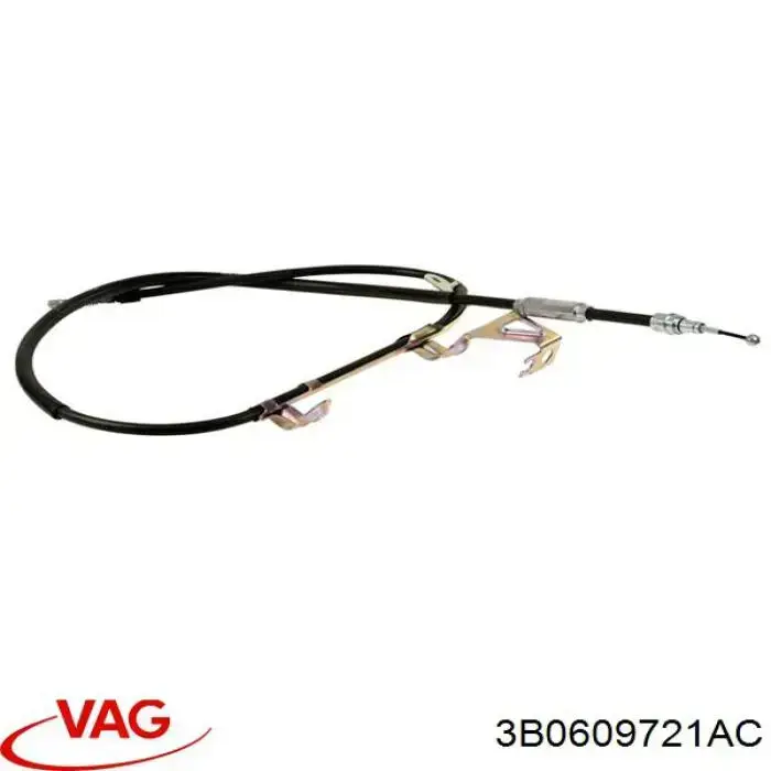 Трос ручного гальма задній, лівий VAG 3B0609721AC