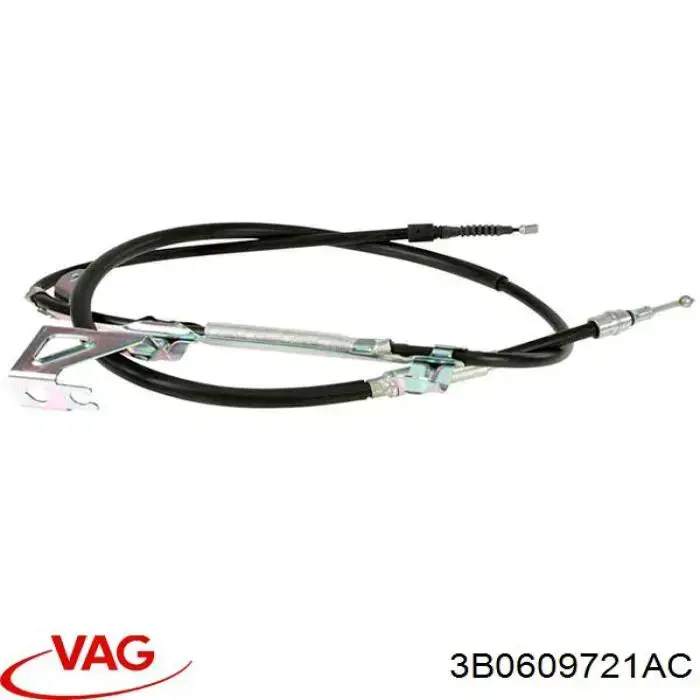 Трос стоянкового гальма задній лівий VAG 3B0609721AC ціна, від 26.18 USD