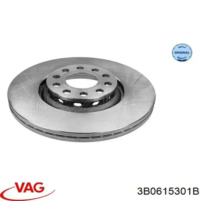 Диск переднього гальма VAG 3B0615301B ціна, від 51.32 USD