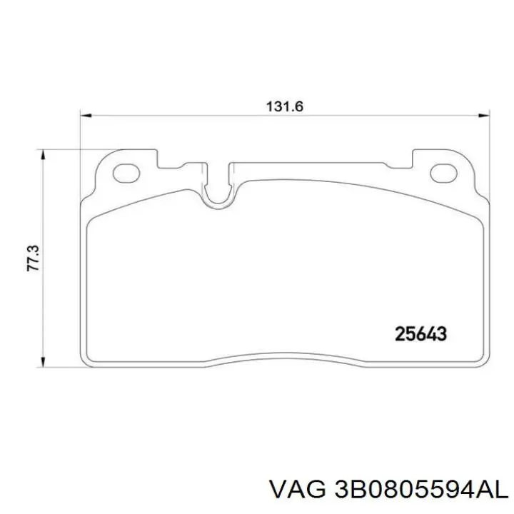 Купити 3B0805594AL VAG Установча панель передня
