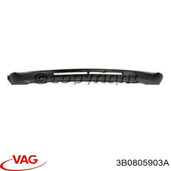 Спойлер переднього бампера 3B0805903 VAG