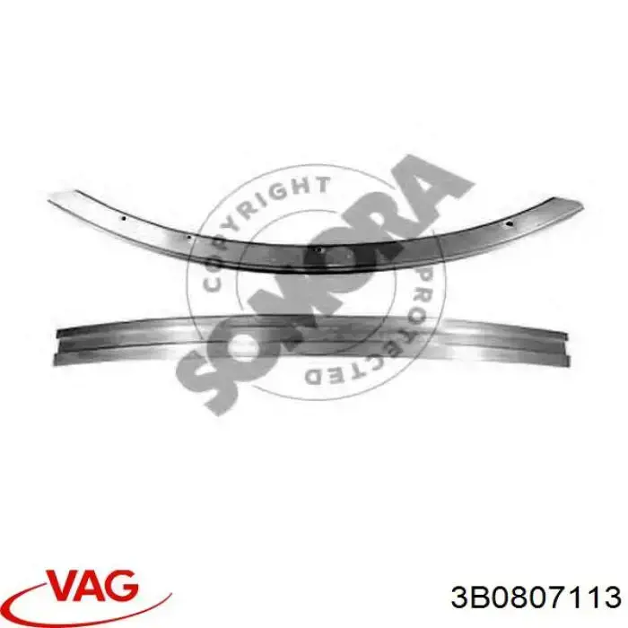 Купити 3B0807113 VAG Буфер бампера переднього