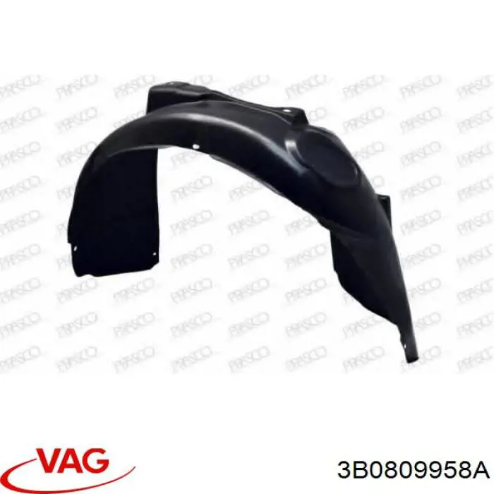 Подкрильнікі переднього крила, правий VAG 3B0809958A ціна, від 12.71 USD