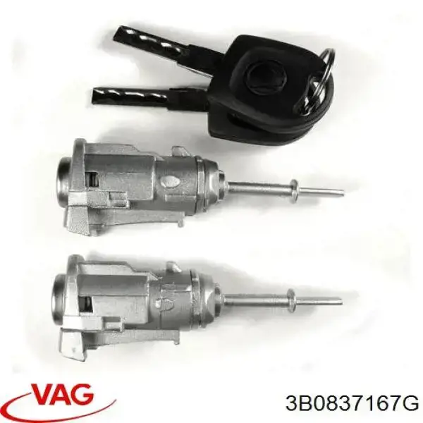 Купити 3B0837167D VAG Личинка замка дверей передньої, лівою
