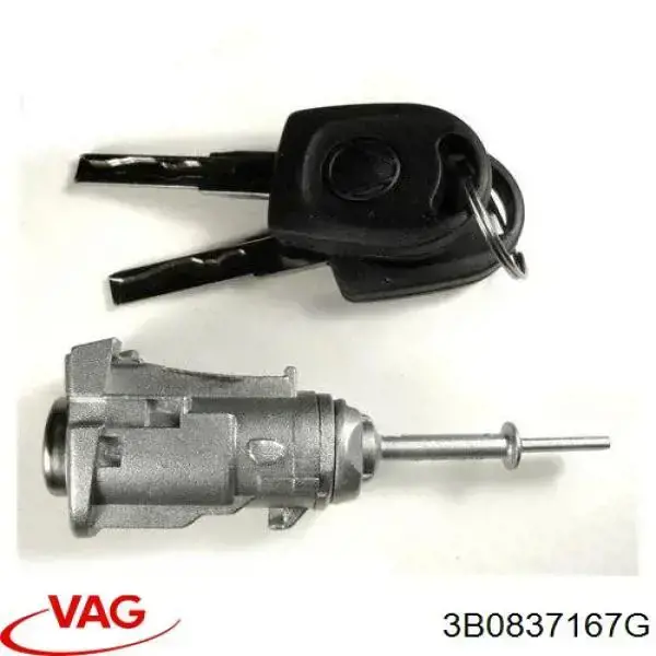 Личинка замка дверей передньої, лівою 3B0837167D VAG