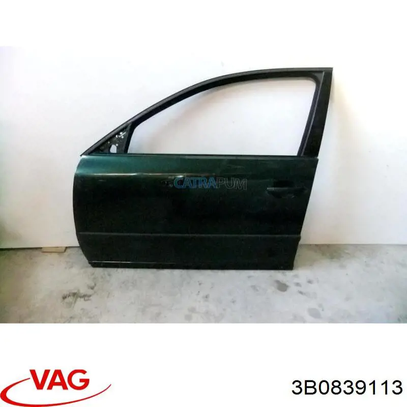 Ручка задньої двері внутрішня ліва 3B0839113 VAG