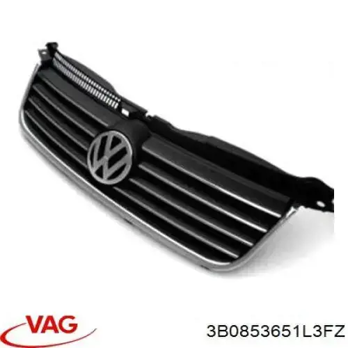 Решітка радіатора 3B0853651L3FZ VAG